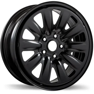 Fast Wheels – Steel – Black – 17″x7″ 55mm – All weather Wheels – K132500A